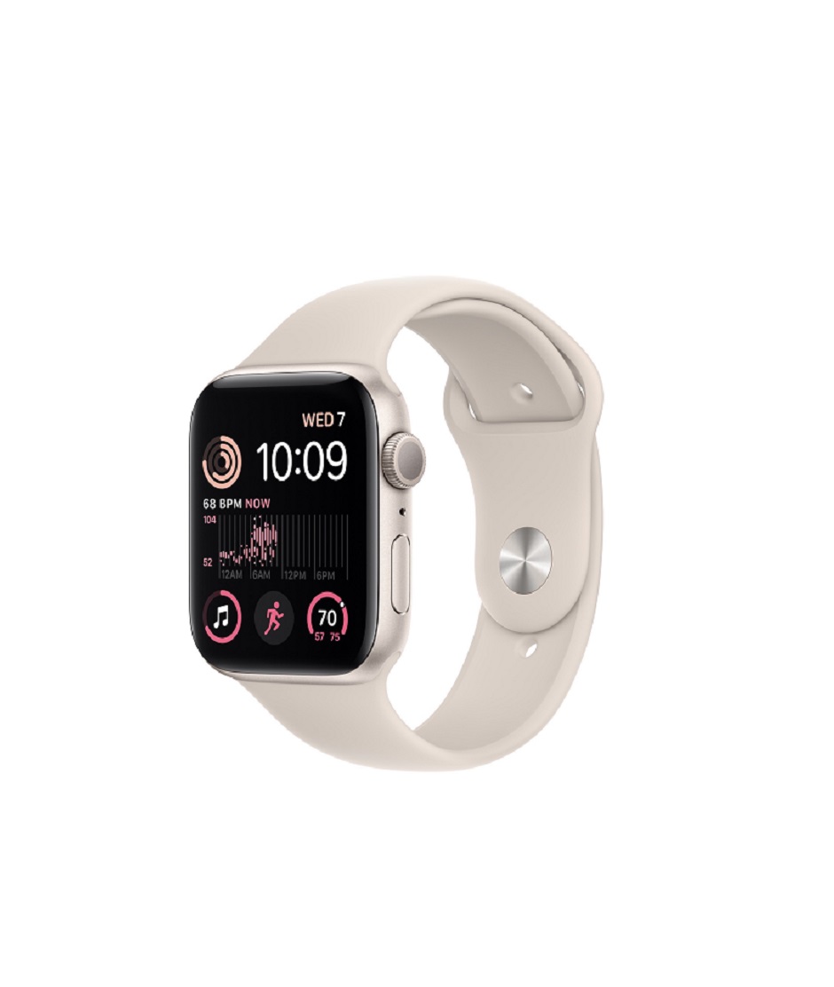 Apple Watch SE 2 Starlight Aluminum Case with Sport Band - 40mm GPS