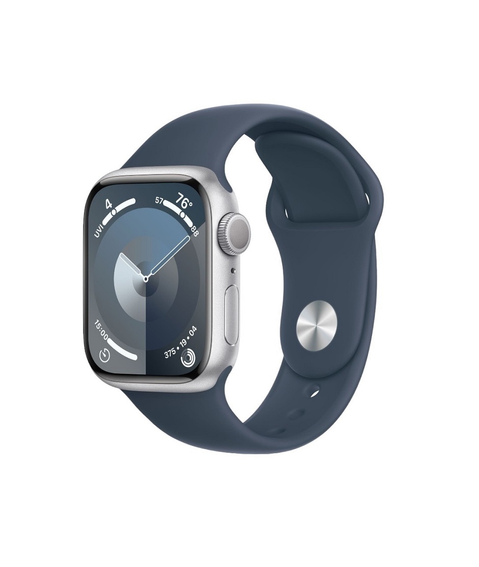 Apple Watch Series 9 GPS 45mm viền Nhôm Silver - Dây cao su