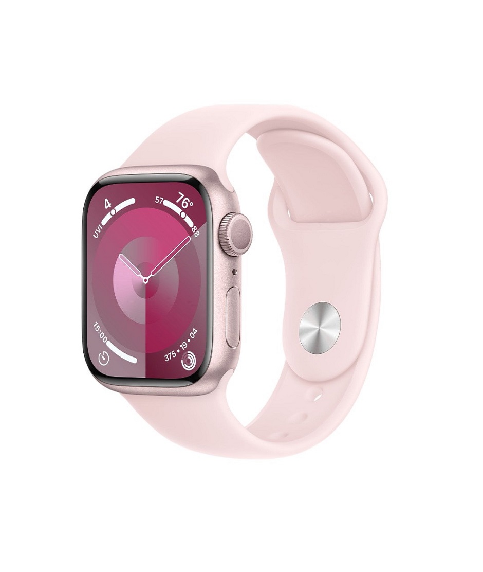 Apple Watch Series 9 GPS 41mm viền Nhôm Pink - Dây cao su