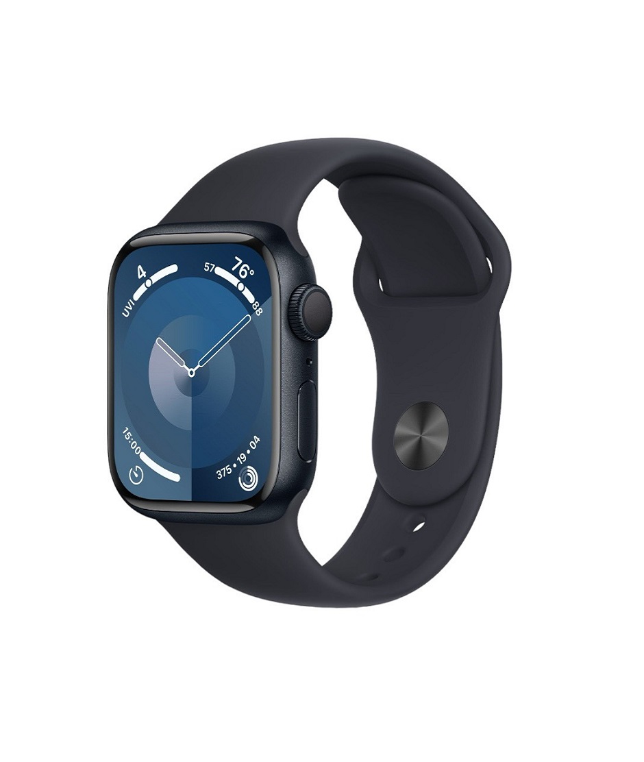 Apple Watch Series 9 GPS 45mm viền Nhôm Midnight - Dây cao su